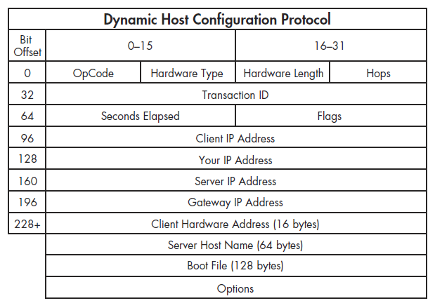 ساختار و معماری پیام‌های پروتکل DHCP