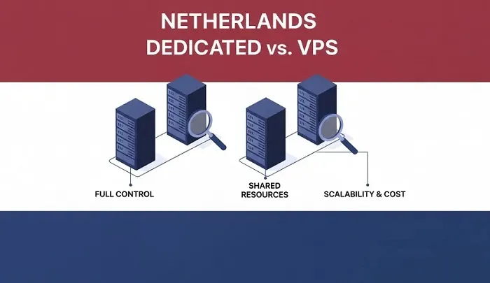 تفاوت vps هلند و سرور اختصاصی هلند